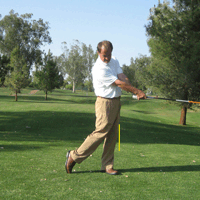 Left Knee Returns to Address Position
